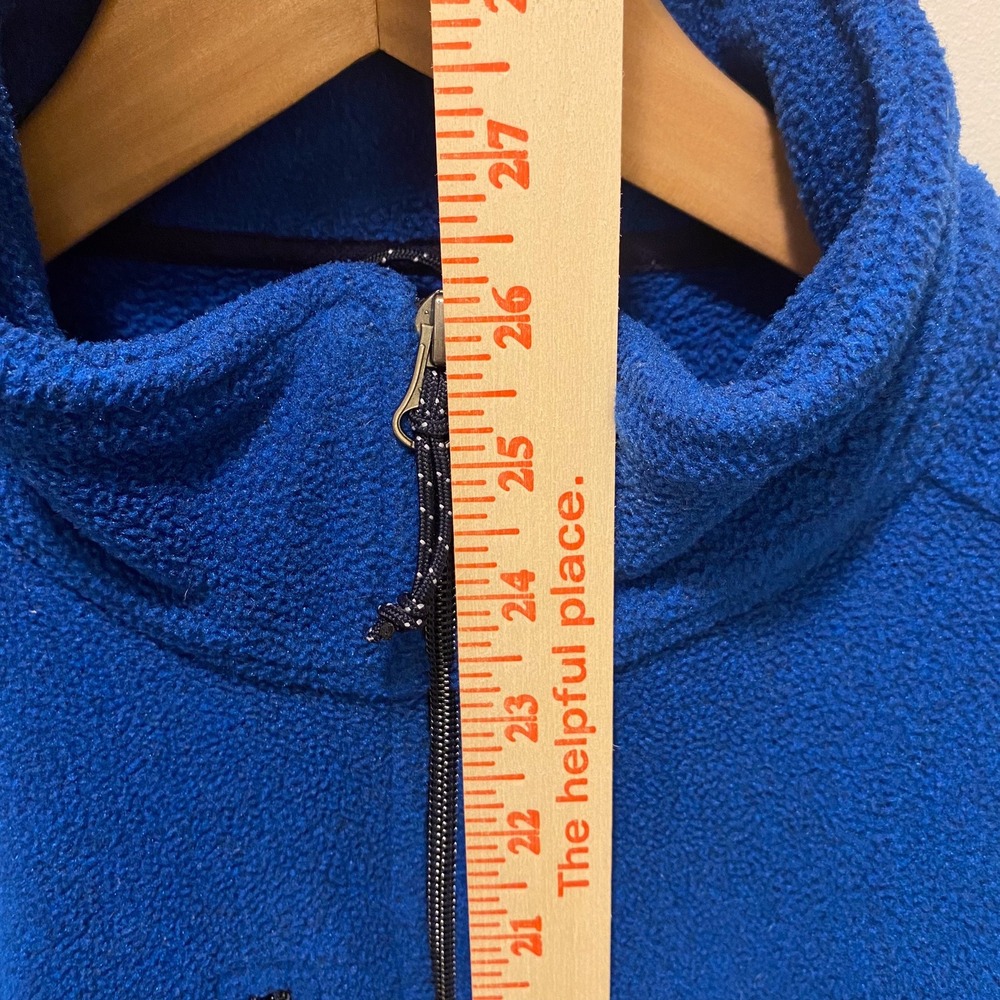 LL Bean Mens Full Zip Fleece Jacket Royal Blue Mock Neck 284511 Large REG - Picture 7 of 14